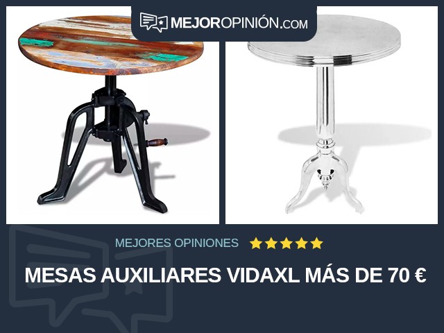 Mesas auxiliares vidaXL Más de 70 €