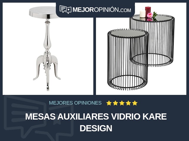 Mesas auxiliares Vidrio KARE Design