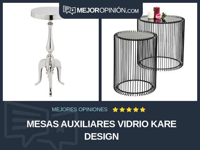 Mesas auxiliares Vidrio KARE Design