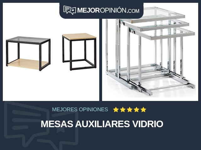 Mesas auxiliares Vidrio