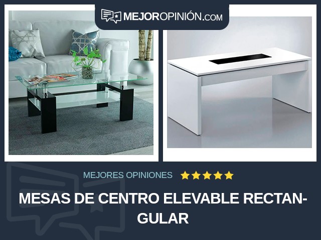 Mesas de centro Elevable Rectangular