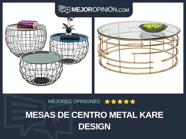 Mesas de centro Metal KARE Design