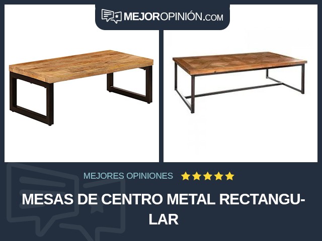 Mesas de centro Metal Rectangular