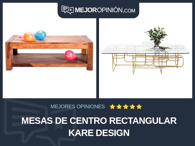 Mesas de centro Rectangular KARE Design