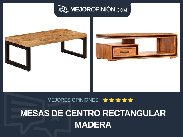 Mesas de centro Rectangular Madera