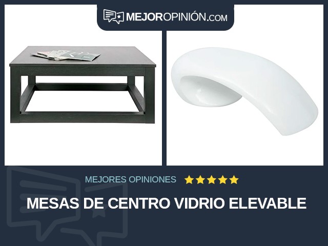 Mesas de centro Vidrio Elevable