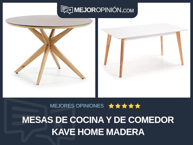 Mesas de cocina y de comedor Kave Home Madera