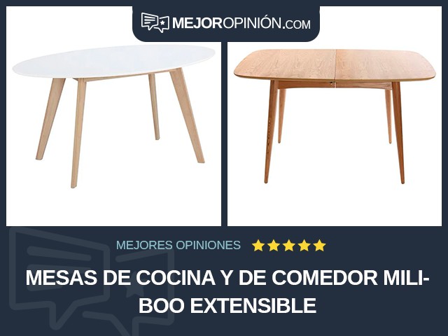 Mesas de cocina y de comedor Miliboo Extensible