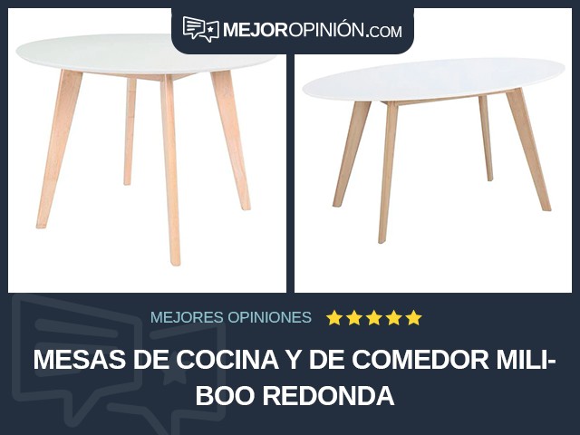 Mesas de cocina y de comedor Miliboo Redonda