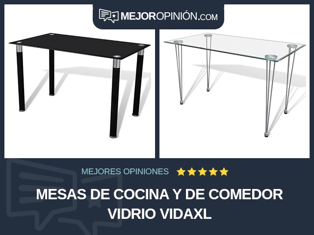 Mesas de cocina y de comedor Vidrio vidaXL