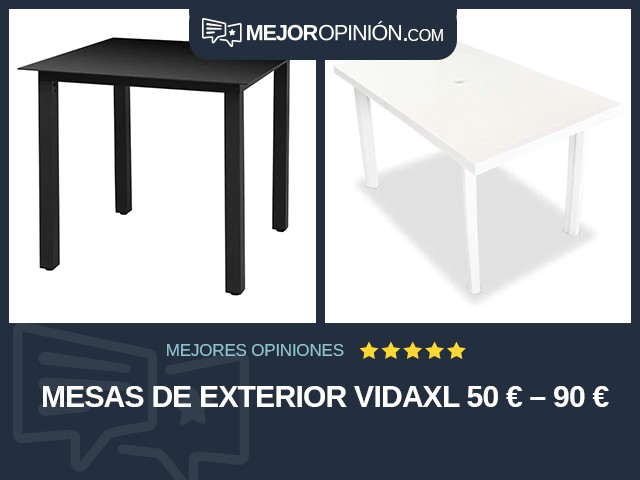 Mesas de exterior vidaXL 50 € – 90 €