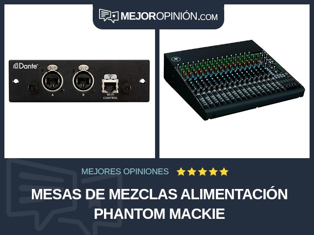 Mesas de mezclas Alimentación Phantom Mackie