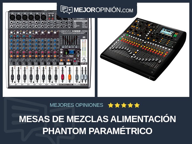 Mesas de mezclas Alimentación Phantom Paramétrico