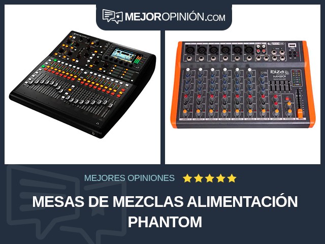 Mesas de mezclas Alimentación Phantom