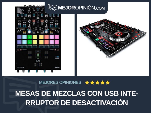 Mesas de mezclas Con USB Interruptor de desactivación