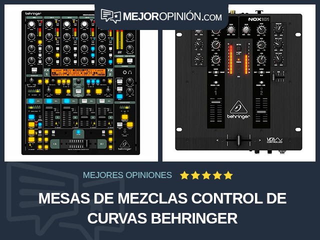 Mesas de mezclas Control de curvas BEHRINGER