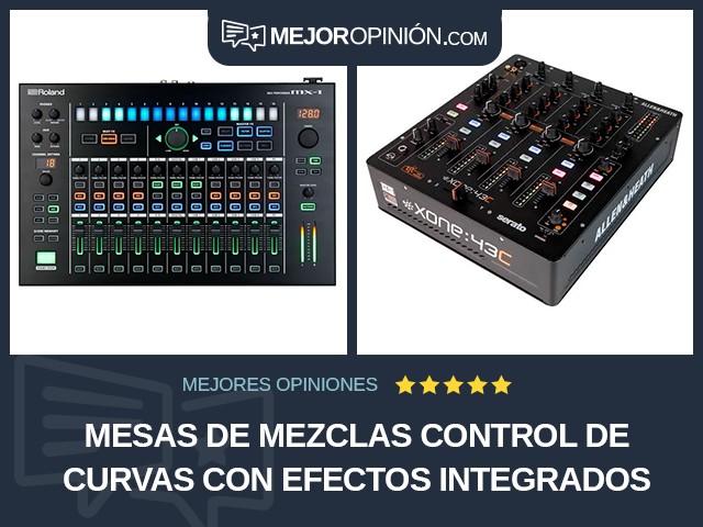 Mesas de mezclas Control de curvas Con efectos integrados