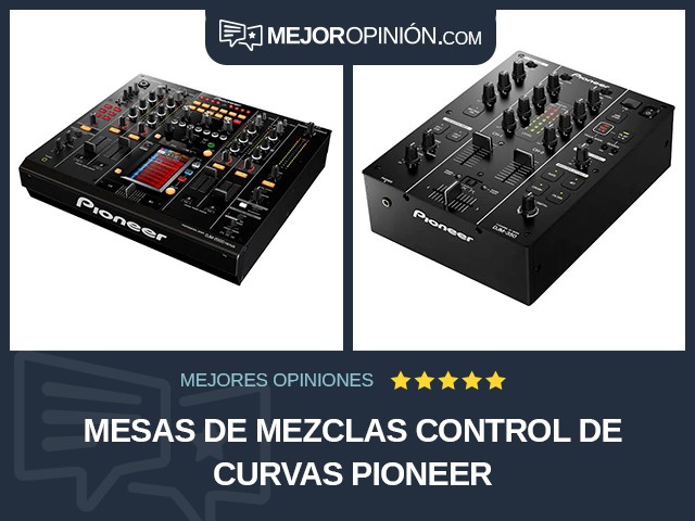 Mesas de mezclas Control de curvas Pioneer