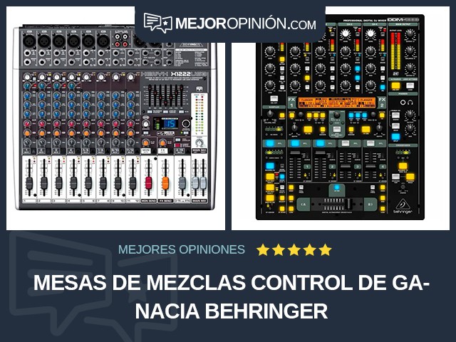 Mesas de mezclas Control de ganacia BEHRINGER