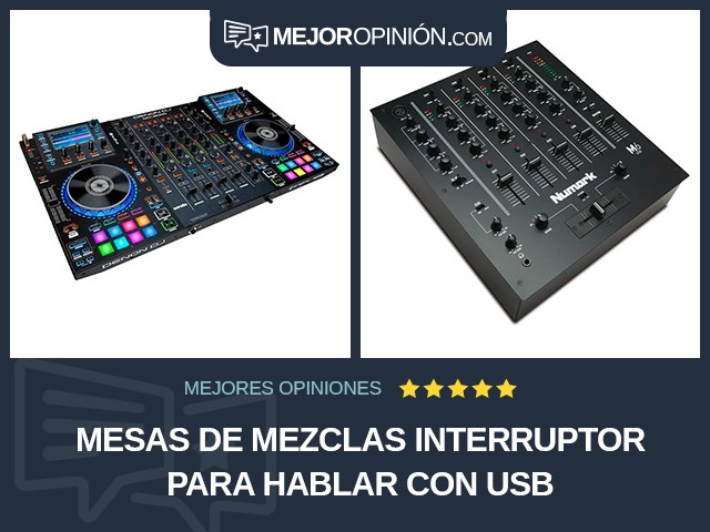 Mesas de mezclas Interruptor para hablar Con USB