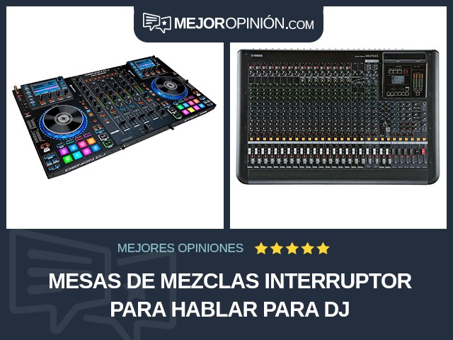 Mesas de mezclas Interruptor para hablar Para DJ