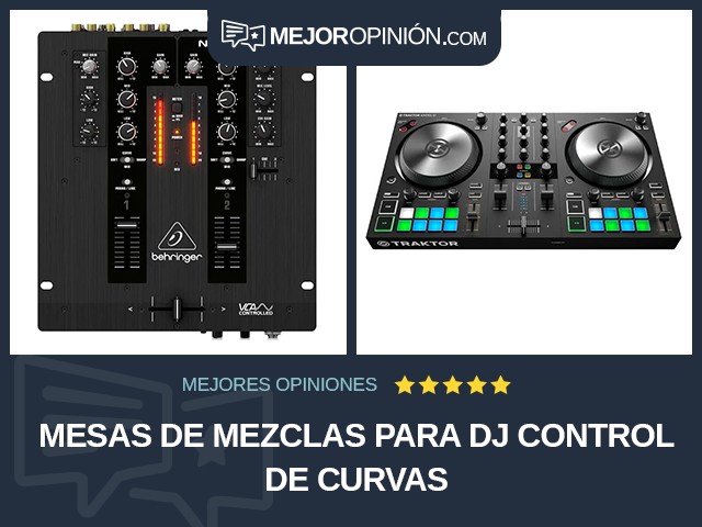 Mesas de mezclas Para DJ Control de curvas
