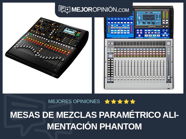 Mesas de mezclas Paramétrico Alimentación Phantom