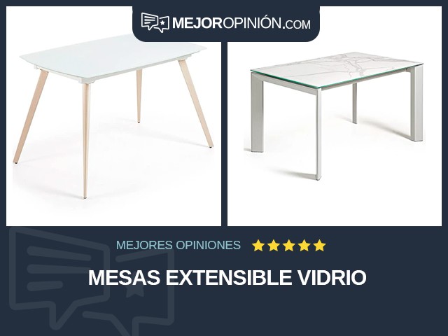 Mesas Extensible Vidrio