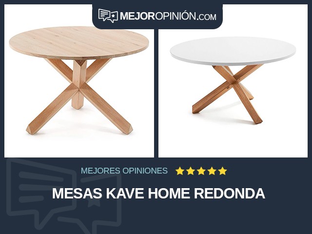 Mesas Kave Home Redonda