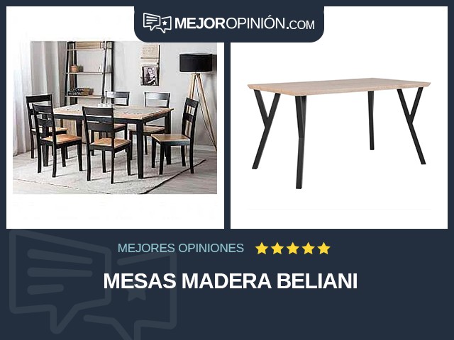 Mesas Madera Beliani