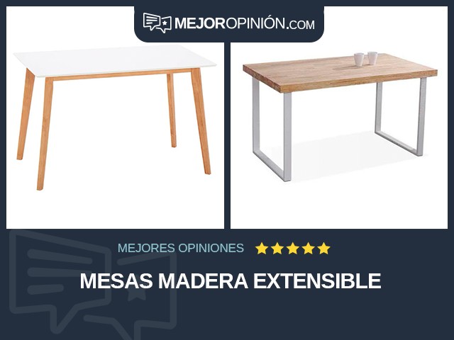 Mesas Madera Extensible