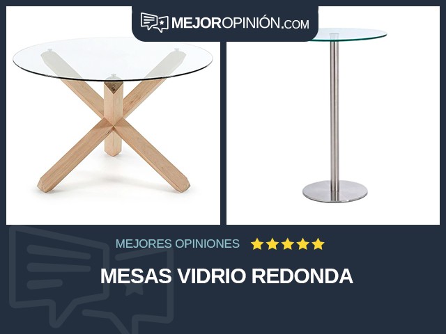 Mesas Vidrio Redonda