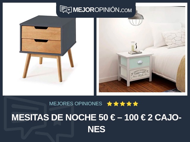 Mesitas de noche 50 € – 100 € 2 cajones