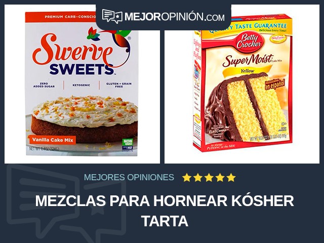 Mezclas para hornear Kósher Tarta