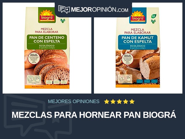 Mezclas para hornear Pan Biográ