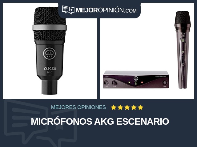 Micrófonos AKG Escenario