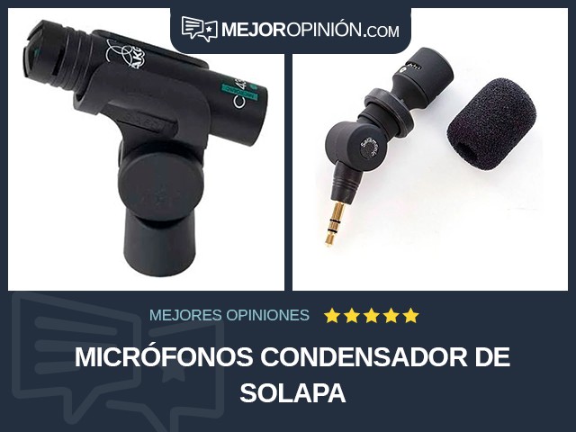 Micrófonos Condensador De solapa