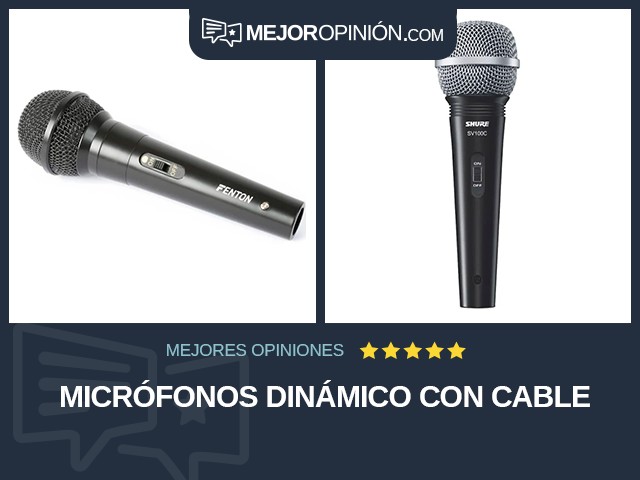 Micrófonos Dinámico Con cable