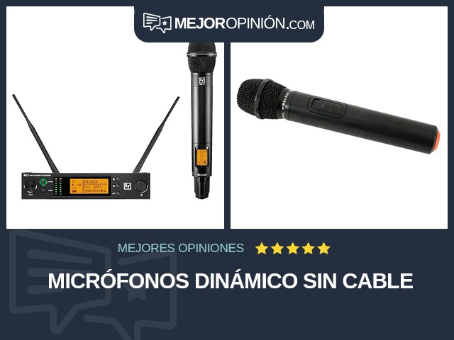 Micrófonos Dinámico Sin cable