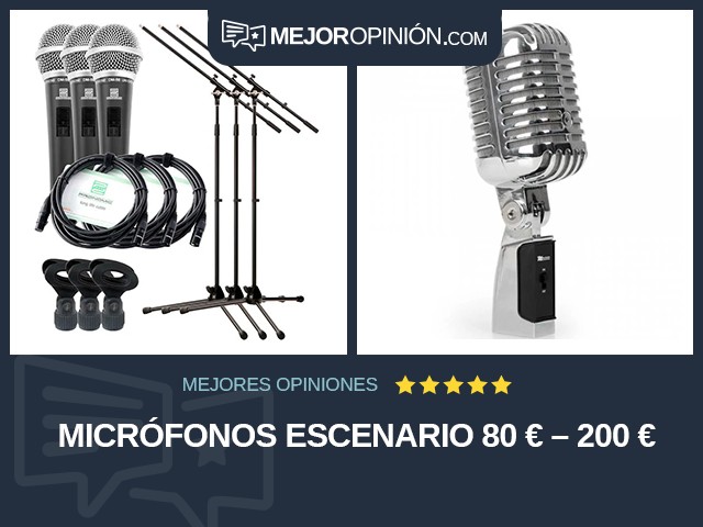Micrófonos Escenario 80 € – 200 €