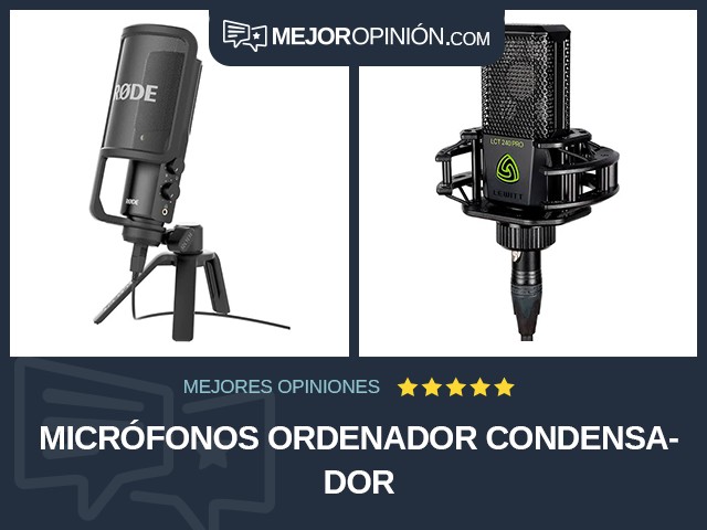 Micrófonos Ordenador Condensador