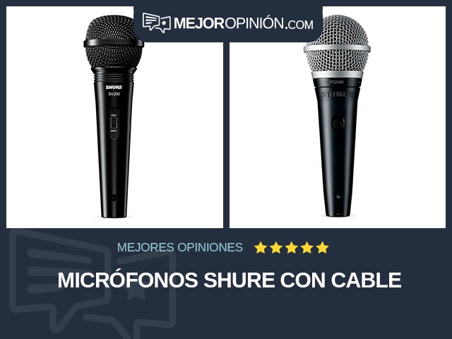 Micrófonos Shure Con cable
