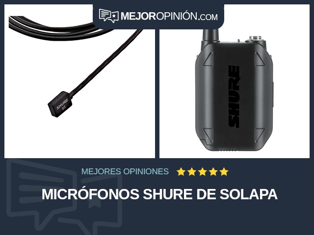 Micrófonos Shure De solapa