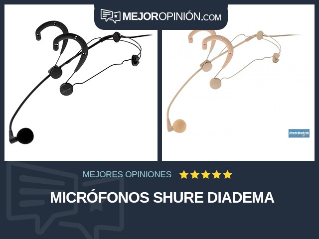 Micrófonos Shure Diadema