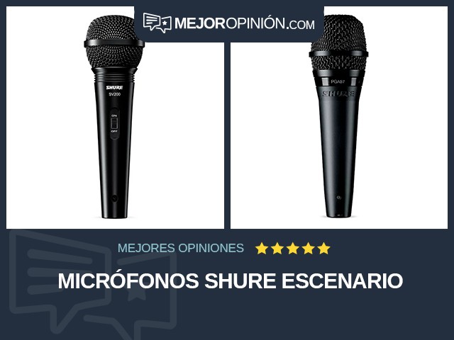 Micrófonos Shure Escenario