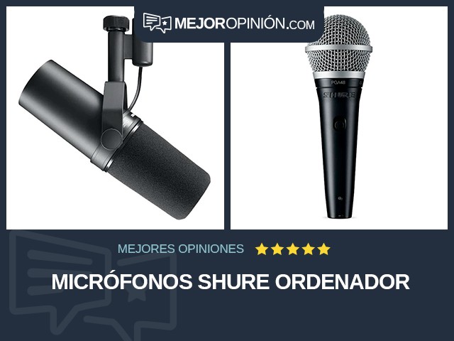 Micrófonos Shure Ordenador