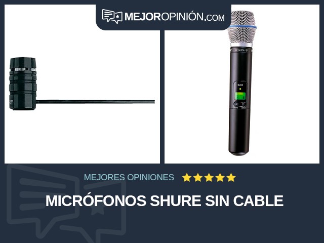 Micrófonos Shure Sin cable