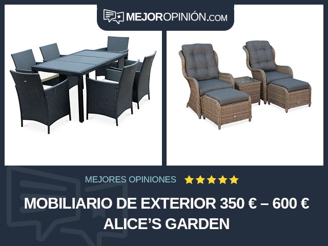 Mobiliario de exterior 350 € – 600 € Alice's Garden