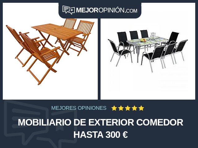 Mobiliario de exterior Comedor Hasta 300 €