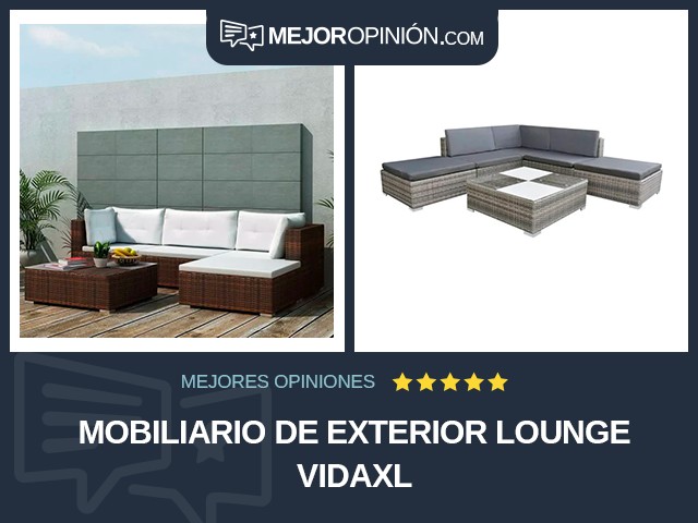 Mobiliario de exterior Lounge vidaXL